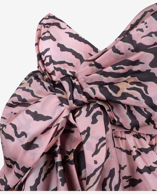 Matchmaker Bow Pink Tiger silk bustier mini dress ZIMMERMANN