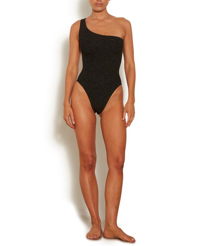Nancy Swim Lurex one-shoulder swimsuit HUNZA G