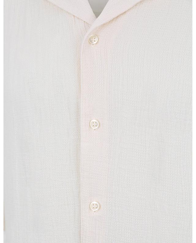 Chemise à manches courtes en coton texturé Eren OFFICINE GENERALE