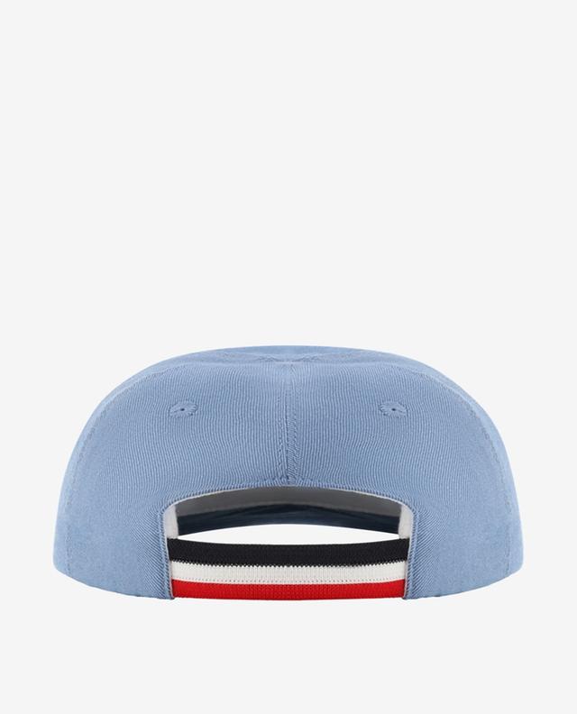 Rooster patch adorned baby baseball cap MONCLER