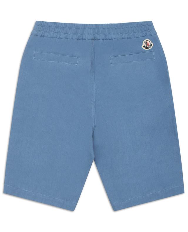 Boy&#039;s utility chambray Bermuda shorts MONCLER