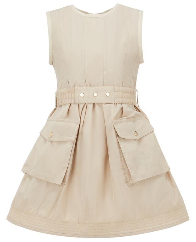Utility sleeveless A-lined girl&#039;s dress MONCLER