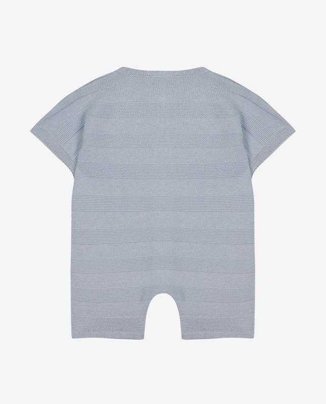 Striped cotton knit baby playsuit TARTINE ET CHOCOLAT