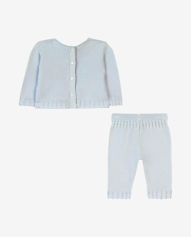 Cotton knit baby trousers and jumper set TARTINE ET CHOCOLAT