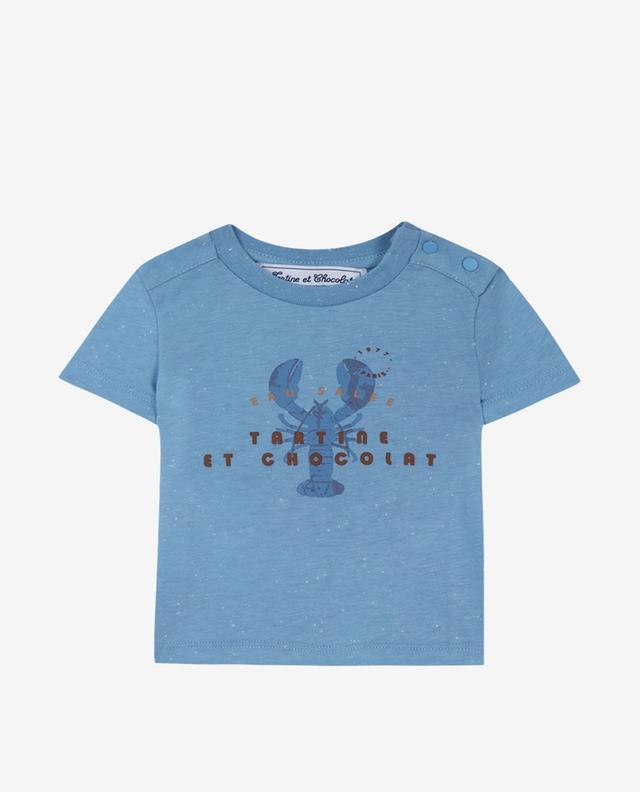 T-Shirt für Babys aus Baumwolle und Viskose mit Hummerprint TARTINE ET CHOCOLAT