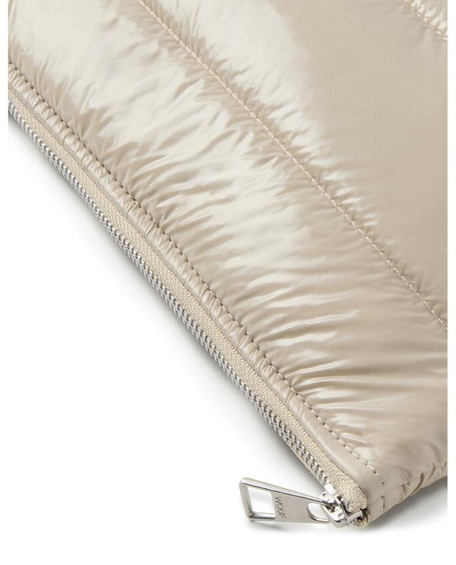 Air Glossy zipped quilted pouch WOUF