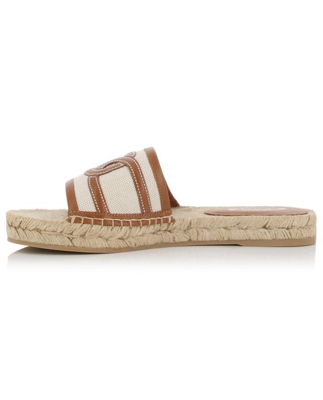 Kate flat canvas and suede slides TOD&#039;S