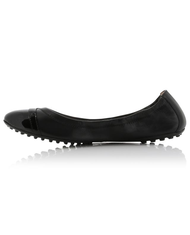 T Timeless elastic smooth and patent leather ballet flats TOD&#039;S