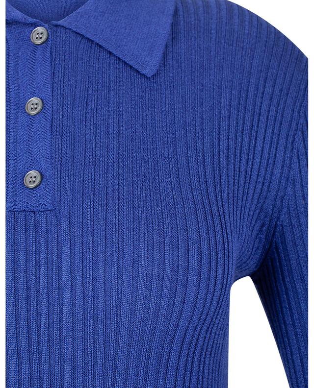 Slim rib knit polo shirt THEORY