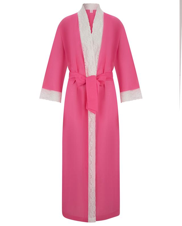 Long Kimono voile and lace bathrobe LORETTA CAPONI