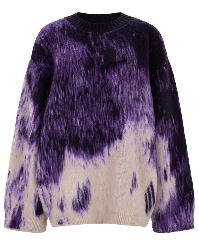 Flauschiger Oversize-Pullover Purple Shades THE ATTICO