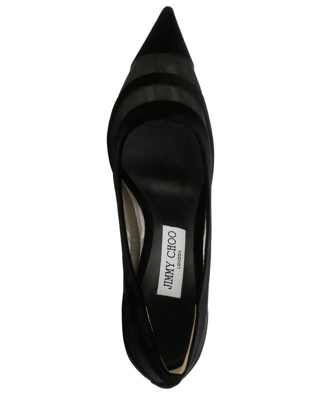 Love 85 mesh pumps with flocked stripes JIMMY CHOO