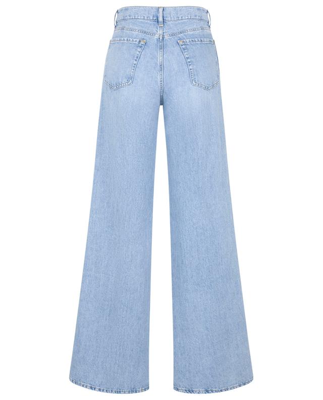 Jeans mit weitem Bein aus Baumwolle und Leinen Lotta Light Blue 7 FOR ALL MANKIND