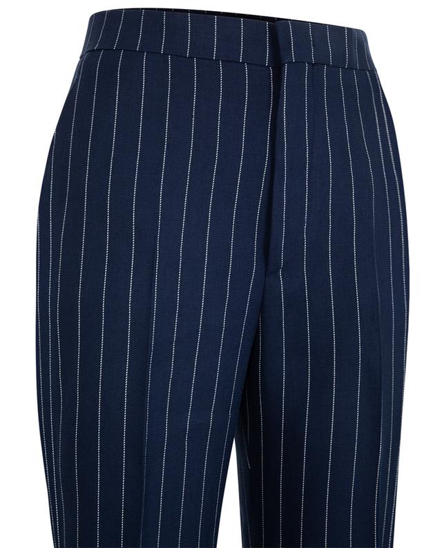 Adima linen high-rise flared striped trousers TAGLIATORE