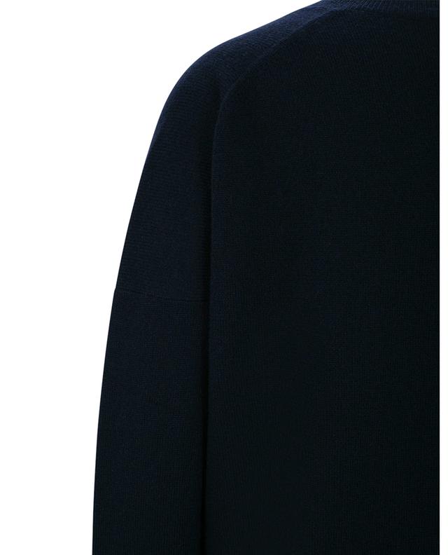 Boxy V-neck jumper in fine cashmere ALLUDE