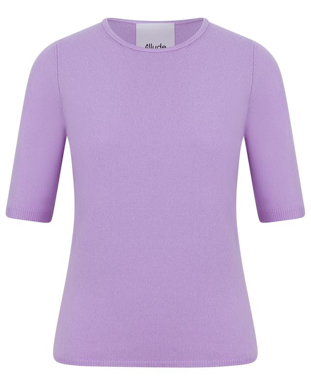 Cashmere and virgin wool three-quarter sleeve T-shirt ALLUDE