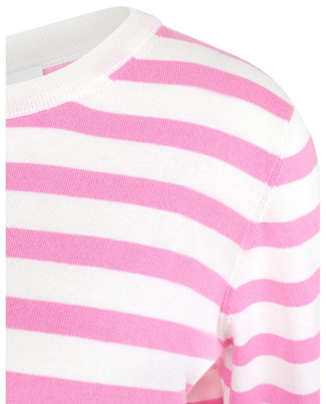 Cotton and silk blend striped boxy jumper ALLUDE