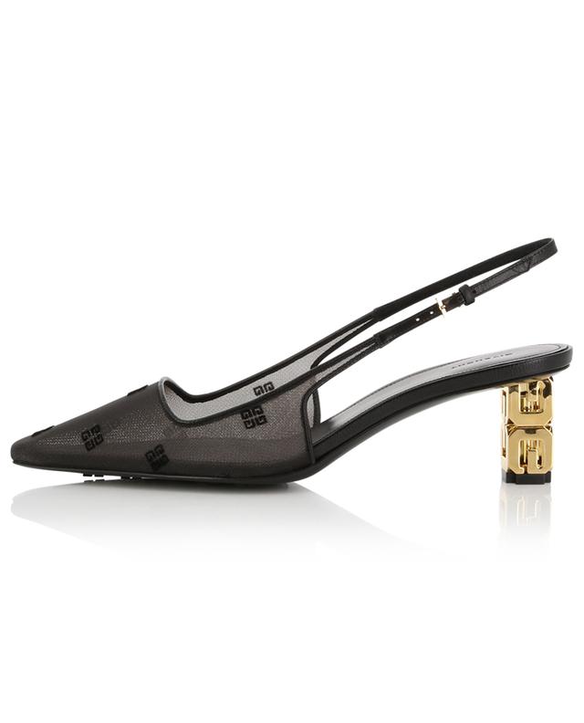 G Cube 50 embroidered net slingback pumps GIVENCHY