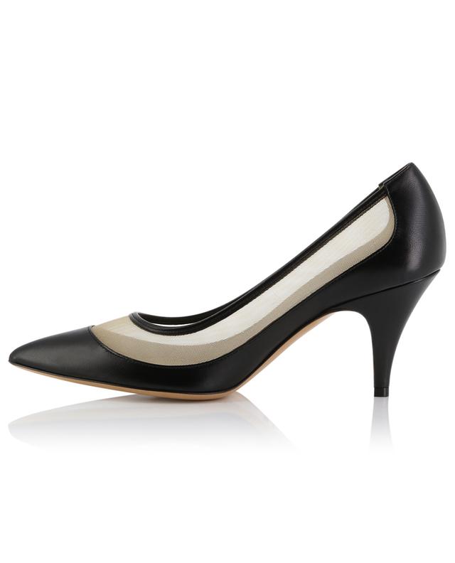 River Iconic 85 leather and mesh pumps KHAITE