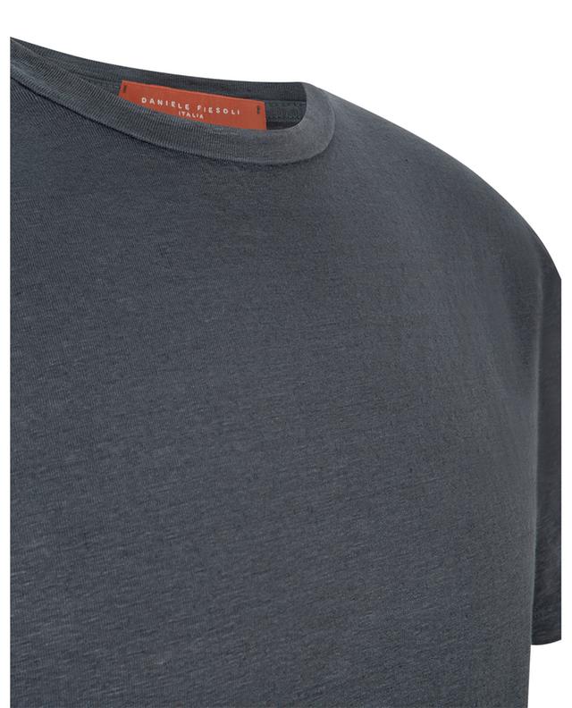 Kurzärmeliges T-Shirt aus Leinenstretch DANIELE FIESOLI