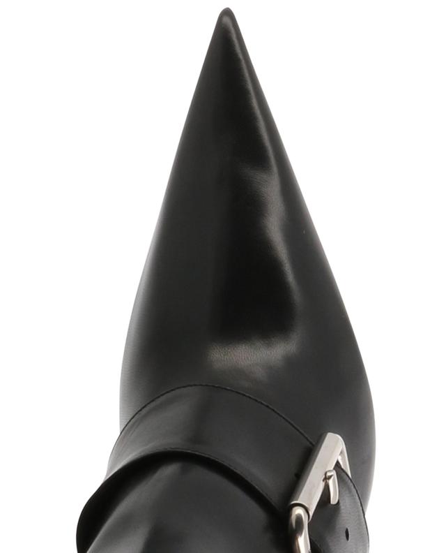 Knife Belt 110 heeled shiny nappa leather boots BALENCIAGA