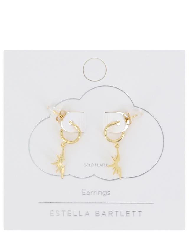 Half Star Drop gold-plated hoop earrings ESTELLA BARTLETT