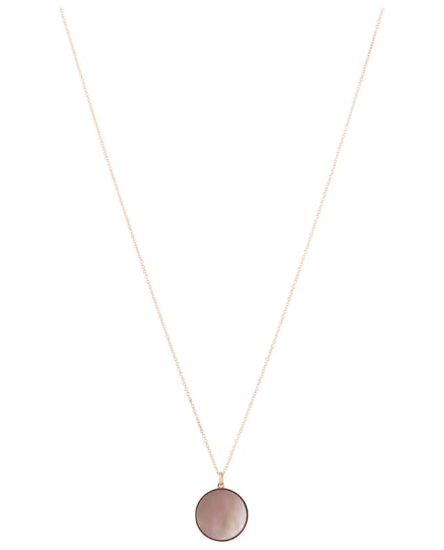 Ever Pink MOP pink gold and fine stone necklace GINETTE NY