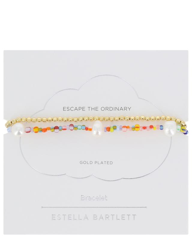 Set de 2 bracelets élastiques Rainbow Pearl ESTELLA BARTLETT