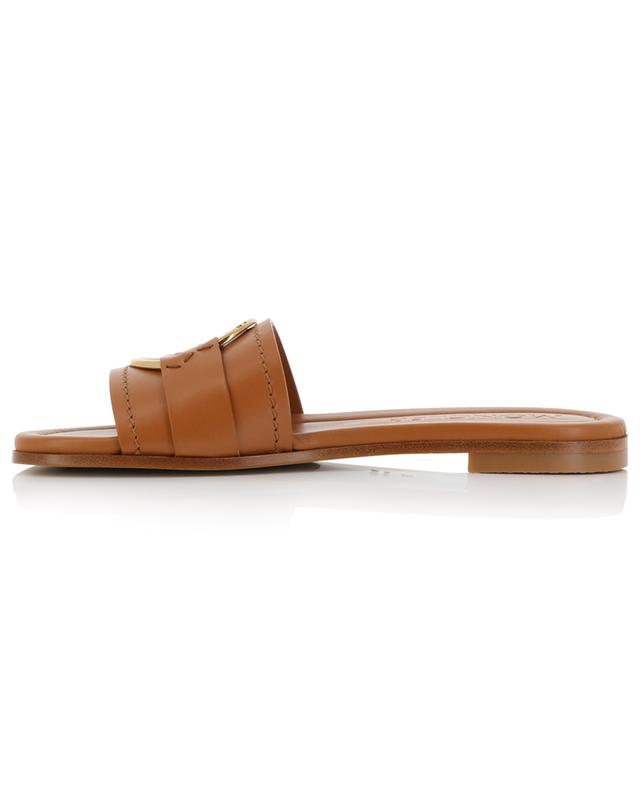 Bell Slide flat smooth leather mules MONCLER