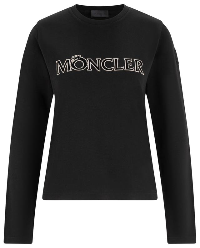 Year of the Dragon flocked logo adorned long-sleeved T-shirt MONCLER
