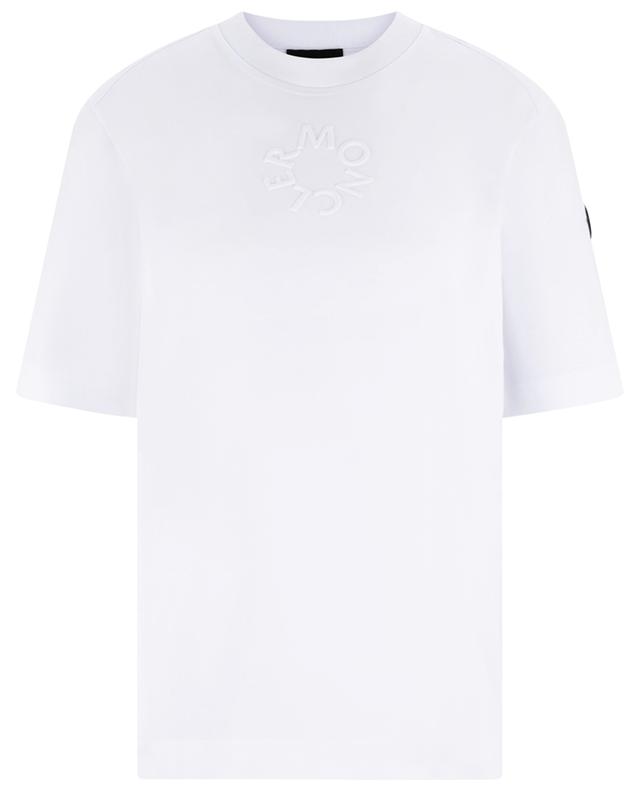 T-shirt à manches courtes motif logo circulaire effet 3D MONCLER