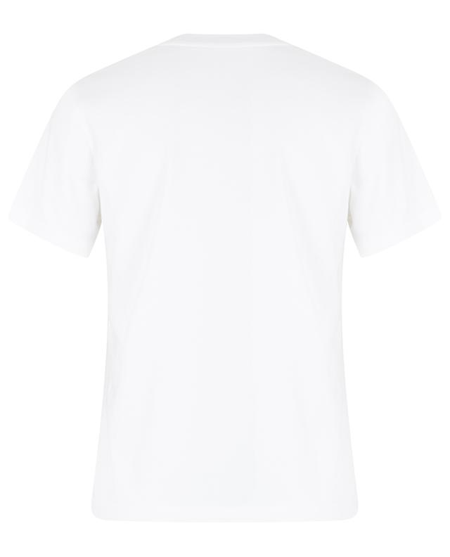 Kurzarm-T-Shirt mit stylisierter Hahnenlogo-Stickerei MONCLER