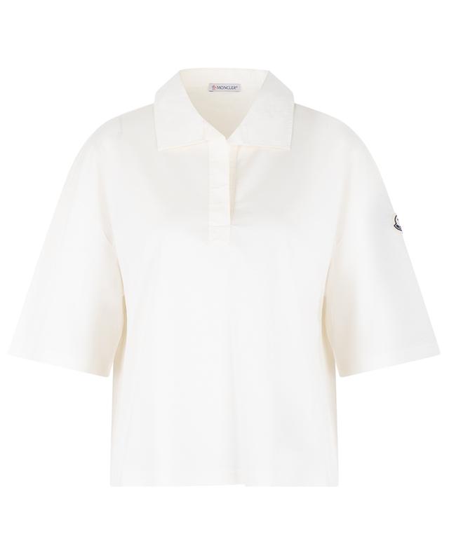 Rooster patch boxy short-sleeved jersey and poplin polo shirt MONCLER