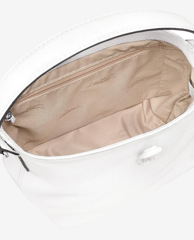 Bucket-Tasche aus genarbtem Leder Roseau S LONGCHAMP
