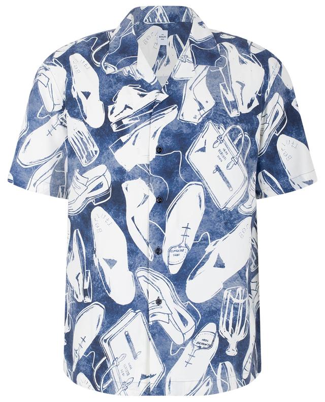 Summer Iconic printed silk short-sleeved shirt BERLUTI