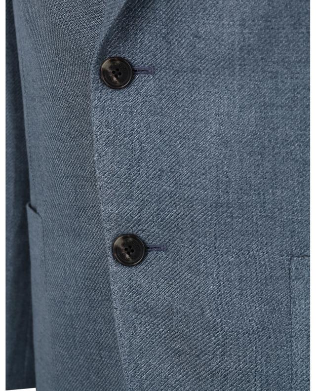 Single-breasted linen and wool blazer CARUSO