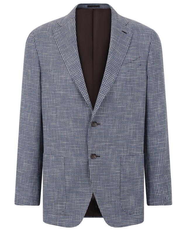 Single-breasted wool and cotton blazer CARUSO