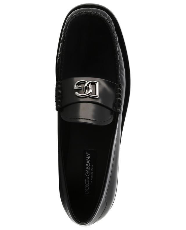 DG City Blanco brushed leather loafers DOLCE &amp; GABBANA