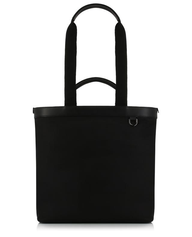 Rubber logo zipped nylon and leather tote bag DOLCE &amp; GABBANA