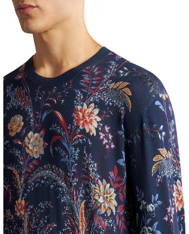 Floral Paisley printed fine cashmere and silk jumper ETRO