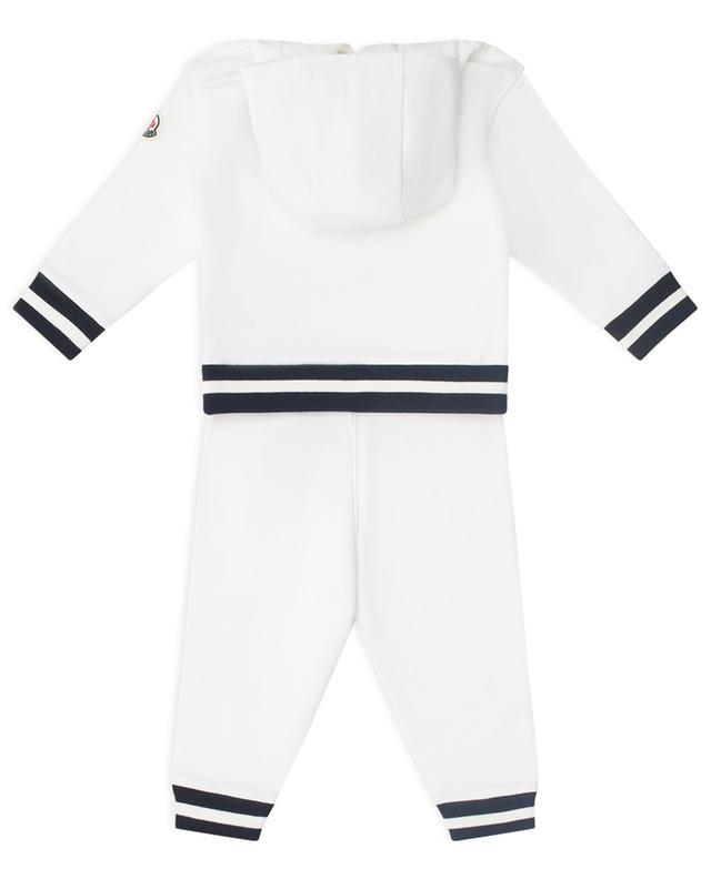 Terry patch adorned baby jogging suit MONCLER