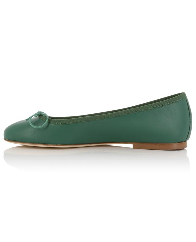 Classic leather round-toe ballet flats ANNIEL