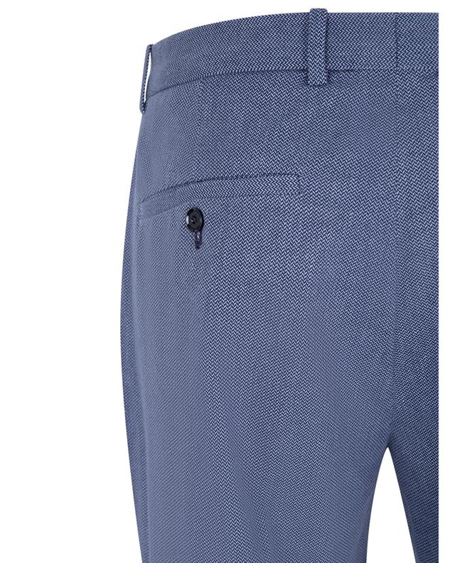 Chevron-patterned cotton slim-fit trousers CIRCOLO 1901