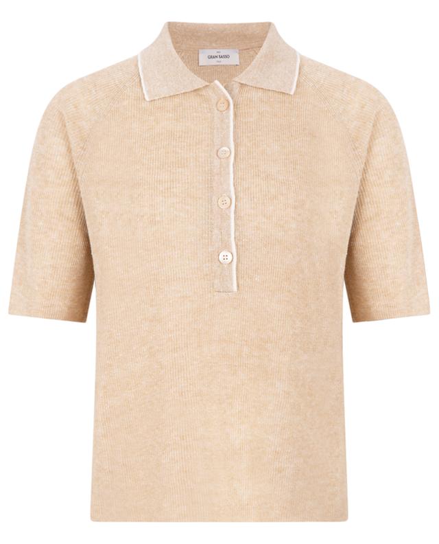 Cotton and linen polo shirt GRAN SASSO