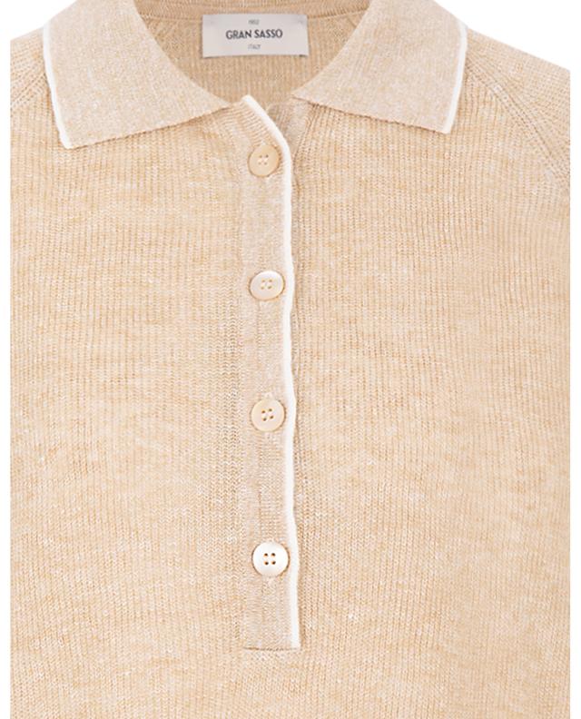 Cotton and linen polo shirt GRAN SASSO