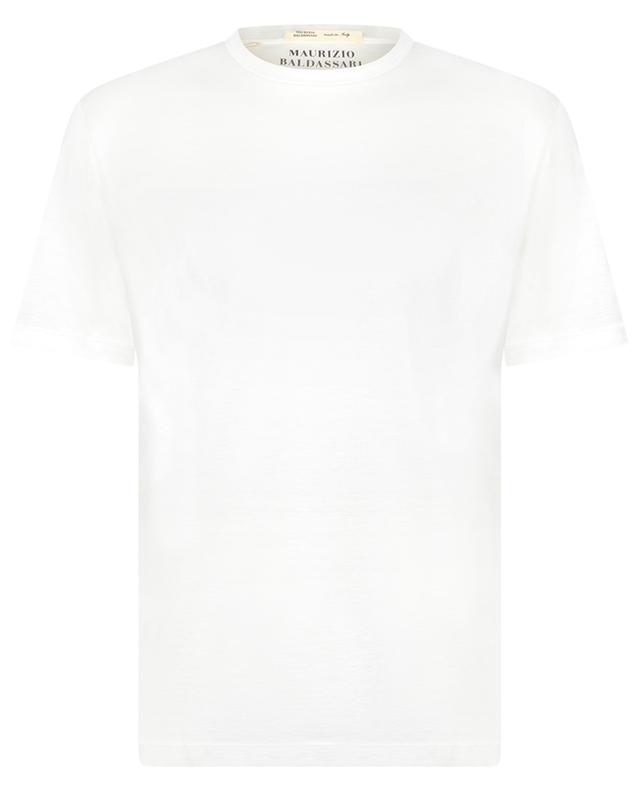 Short-sleeved silk and cotton jersey T-shirt MAURIZIO BALDASSARI