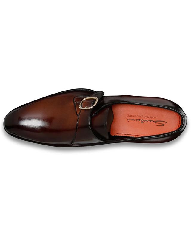 Buckle shoes in brushed smooth leather SANTONI