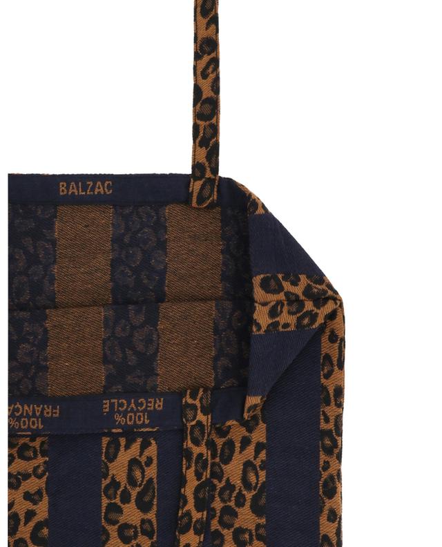 Jacquard-Shopper Streifen und Leopardenmuster BALZAC PARIS