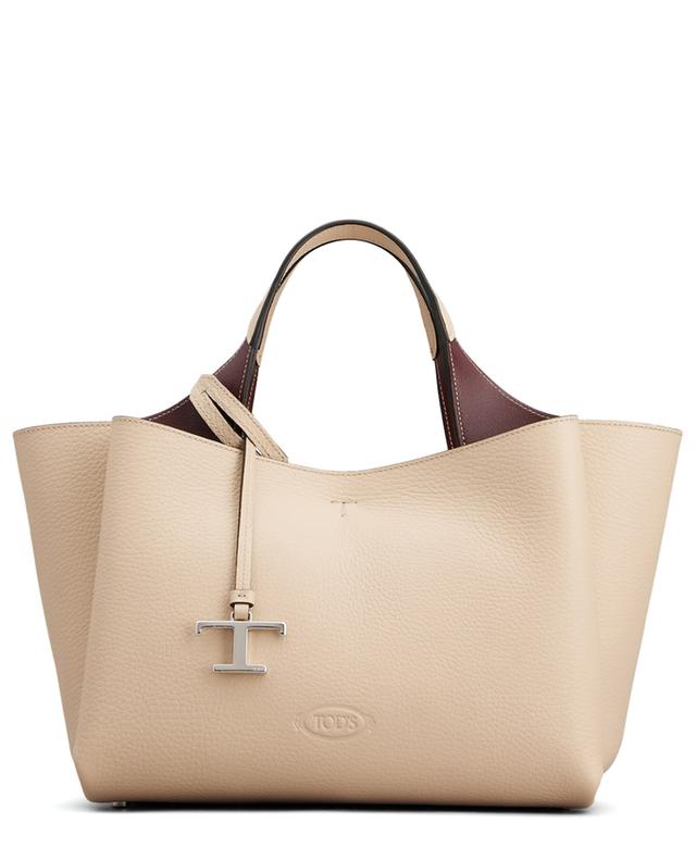 T Timeless mini grained leather tote bag TOD&#039;S