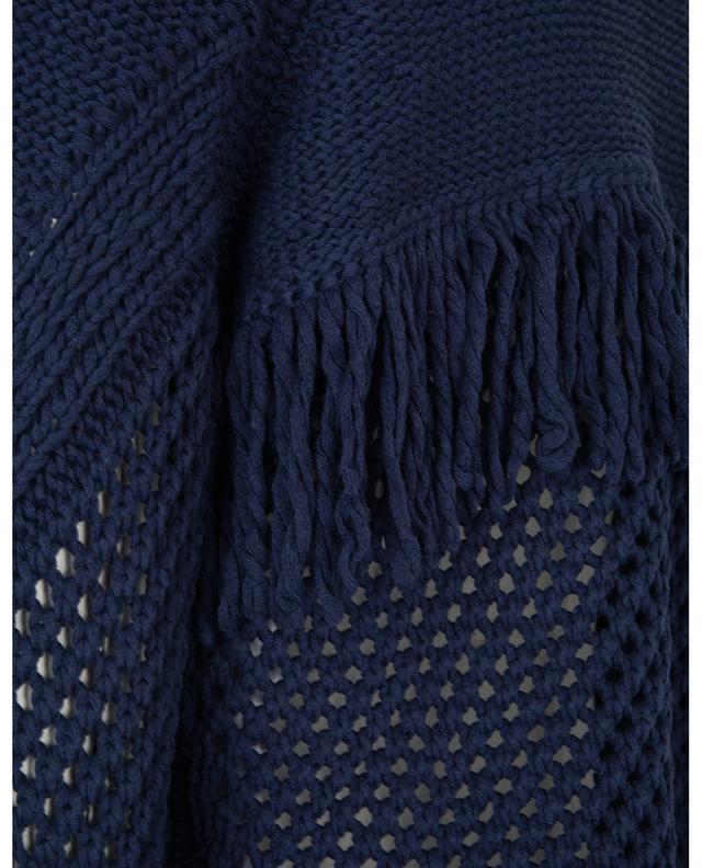 Openwork crochet fringed cardigan TWINSET